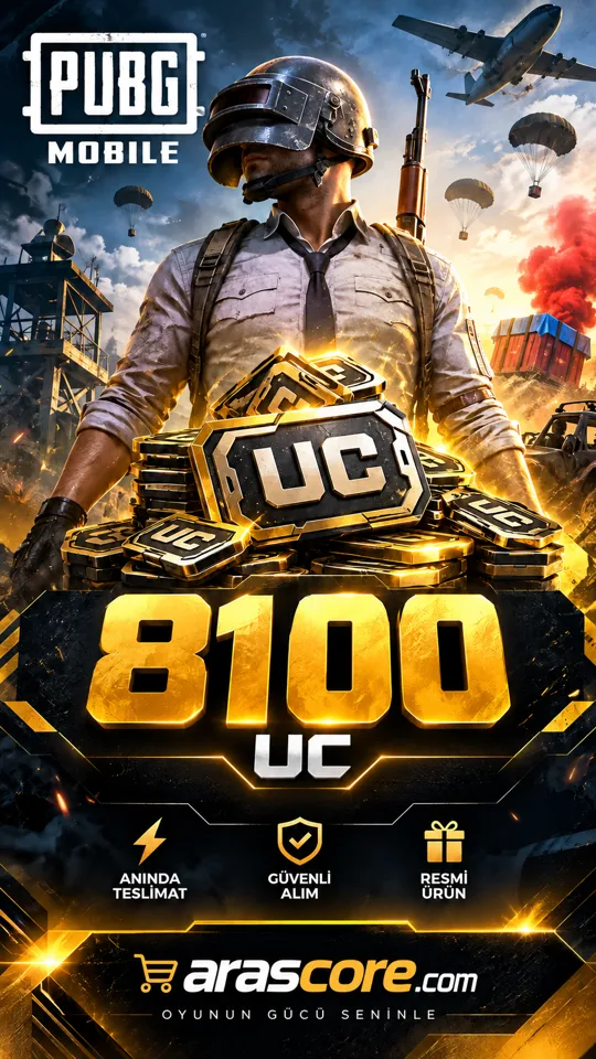 PUBG Mobile Epin - 8100 UC