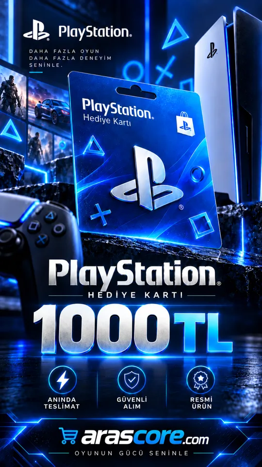 Playstation Gift Card Türkiye - 1000 TRY