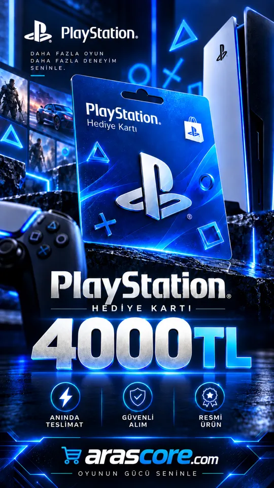 Playstation Gift Card Türkiye - 4000 TRY