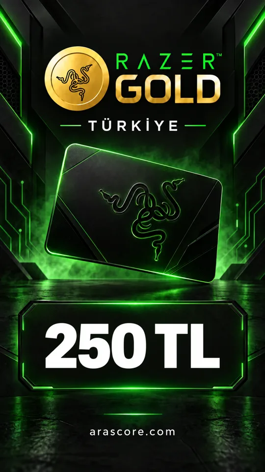 Razer Gold Türkiye - 250 TRY
