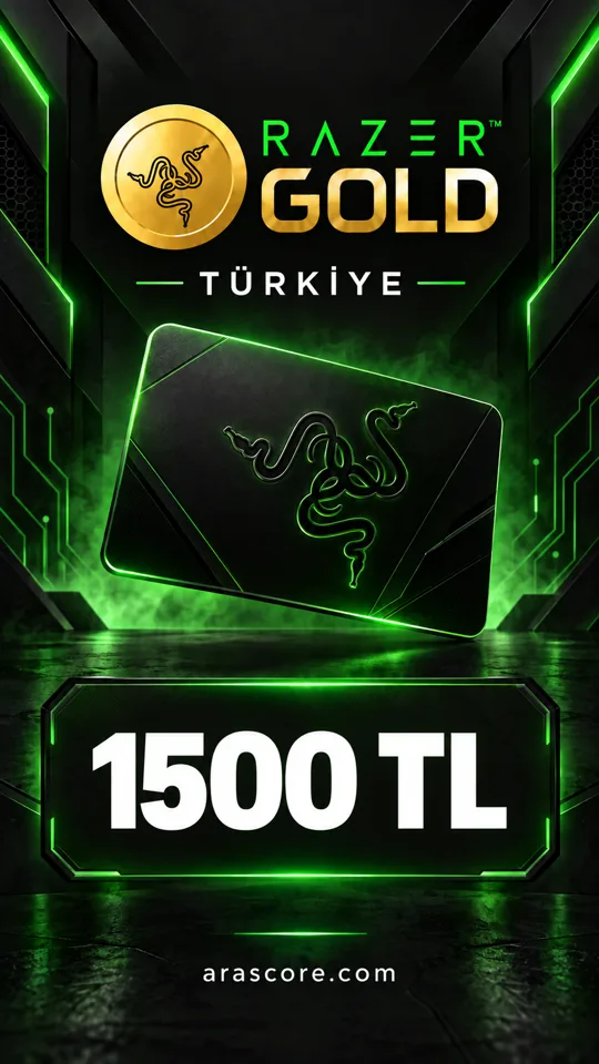 Razer Gold Türkiye - 1500 TRY