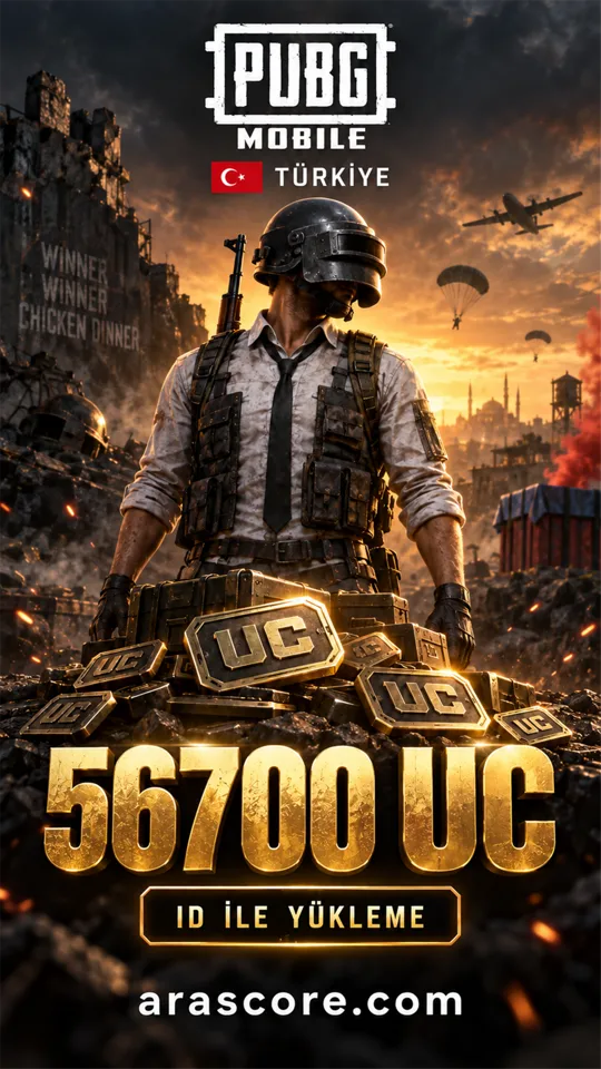 PUBG Mobile Türkiye - 56700 UC