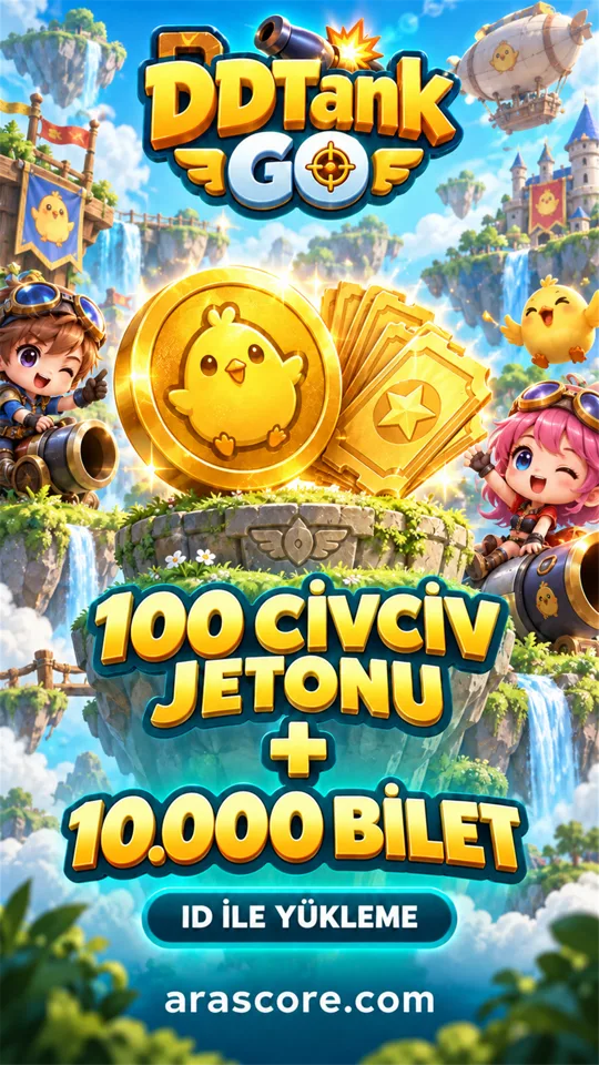 DDTank GO 100 Civciv Jetonu + 10.000 Bilet